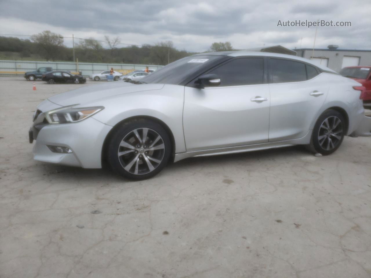 2017 Nissan Maxima 3.5s Silver vin: 1N4AA6AP2HC373315