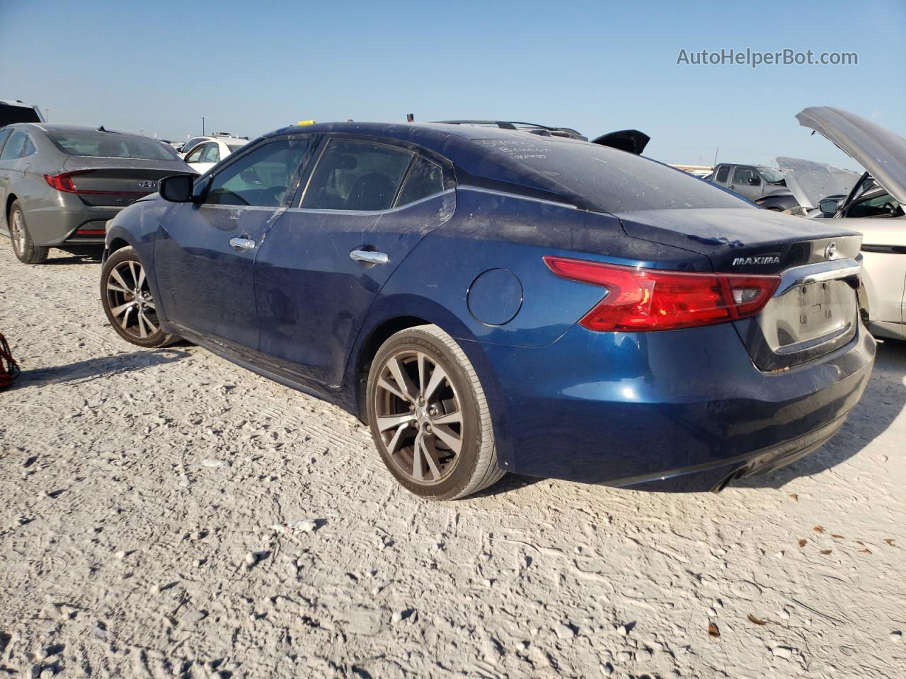 2017 Nissan Maxima 3.5s Blue vin: 1N4AA6AP2HC374433