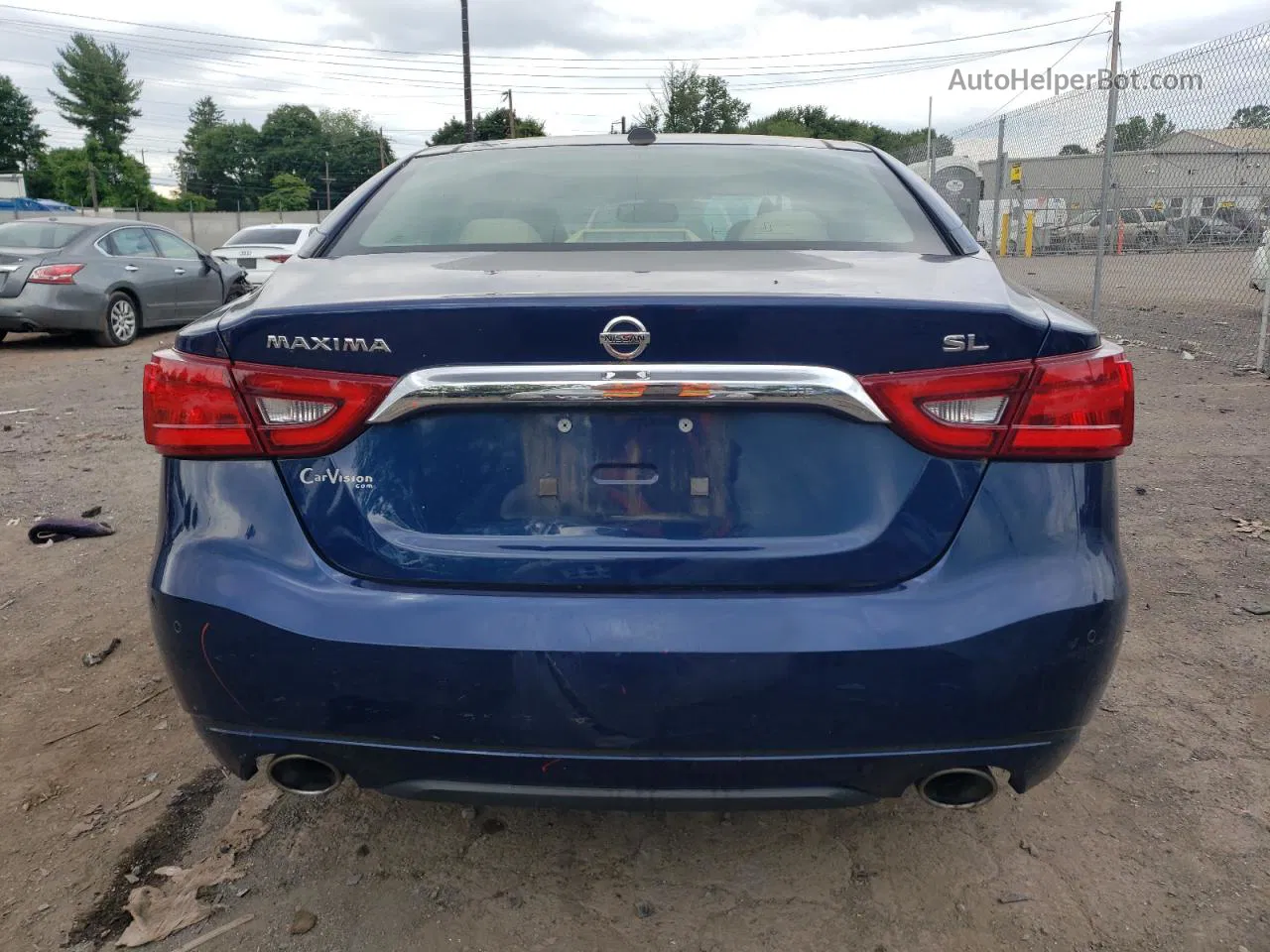 2017 Nissan Maxima 3.5s Blue vin: 1N4AA6AP2HC376215