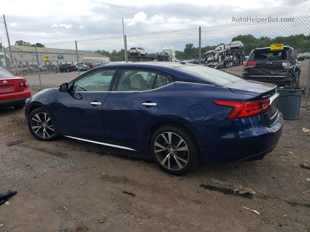 2017 Nissan Maxima 3.5s Blue vin: 1N4AA6AP2HC376215