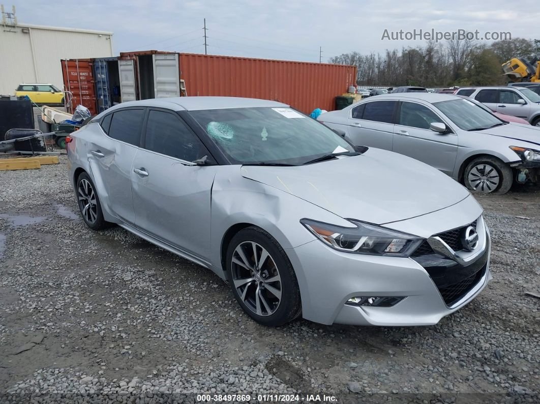 2017 Nissan Maxima 3.5 S Silver vin: 1N4AA6AP2HC394147