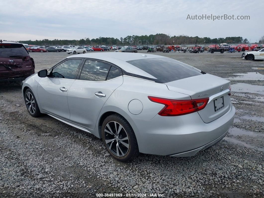 2017 Nissan Maxima 3.5 S Silver vin: 1N4AA6AP2HC394147