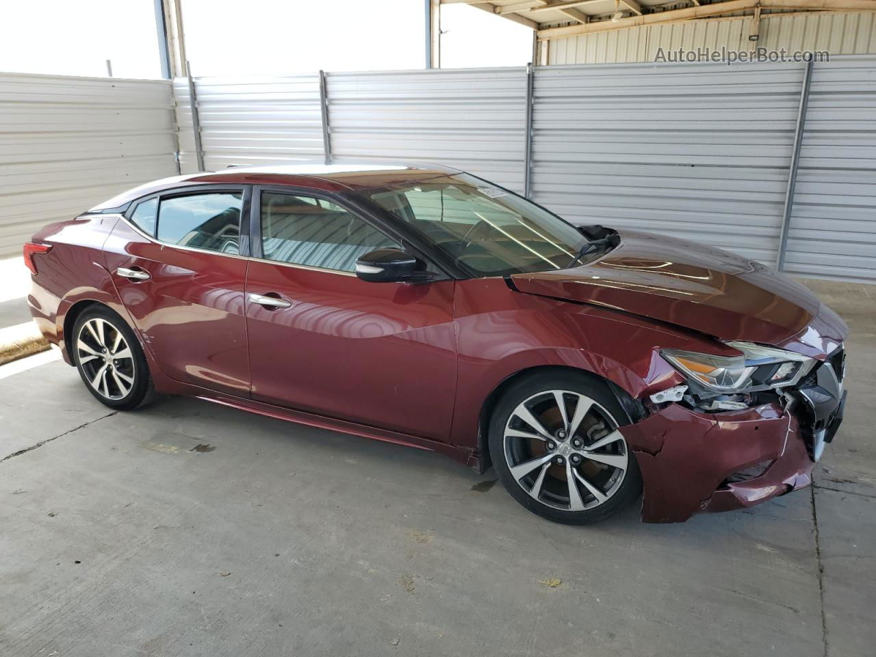 2017 Nissan Maxima 3.5s Темно-бордовый vin: 1N4AA6AP2HC395699