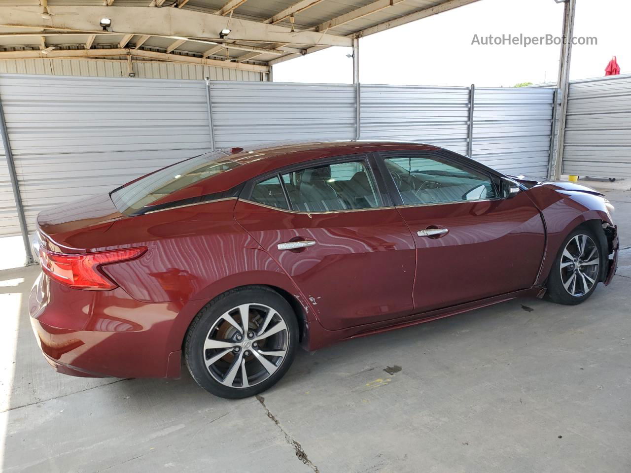 2017 Nissan Maxima 3.5s Maroon vin: 1N4AA6AP2HC395699