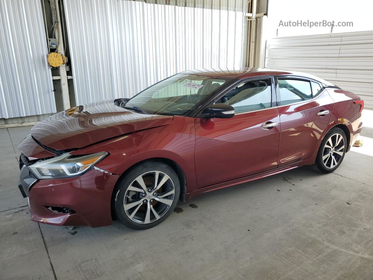 2017 Nissan Maxima 3.5s Maroon vin: 1N4AA6AP2HC395699