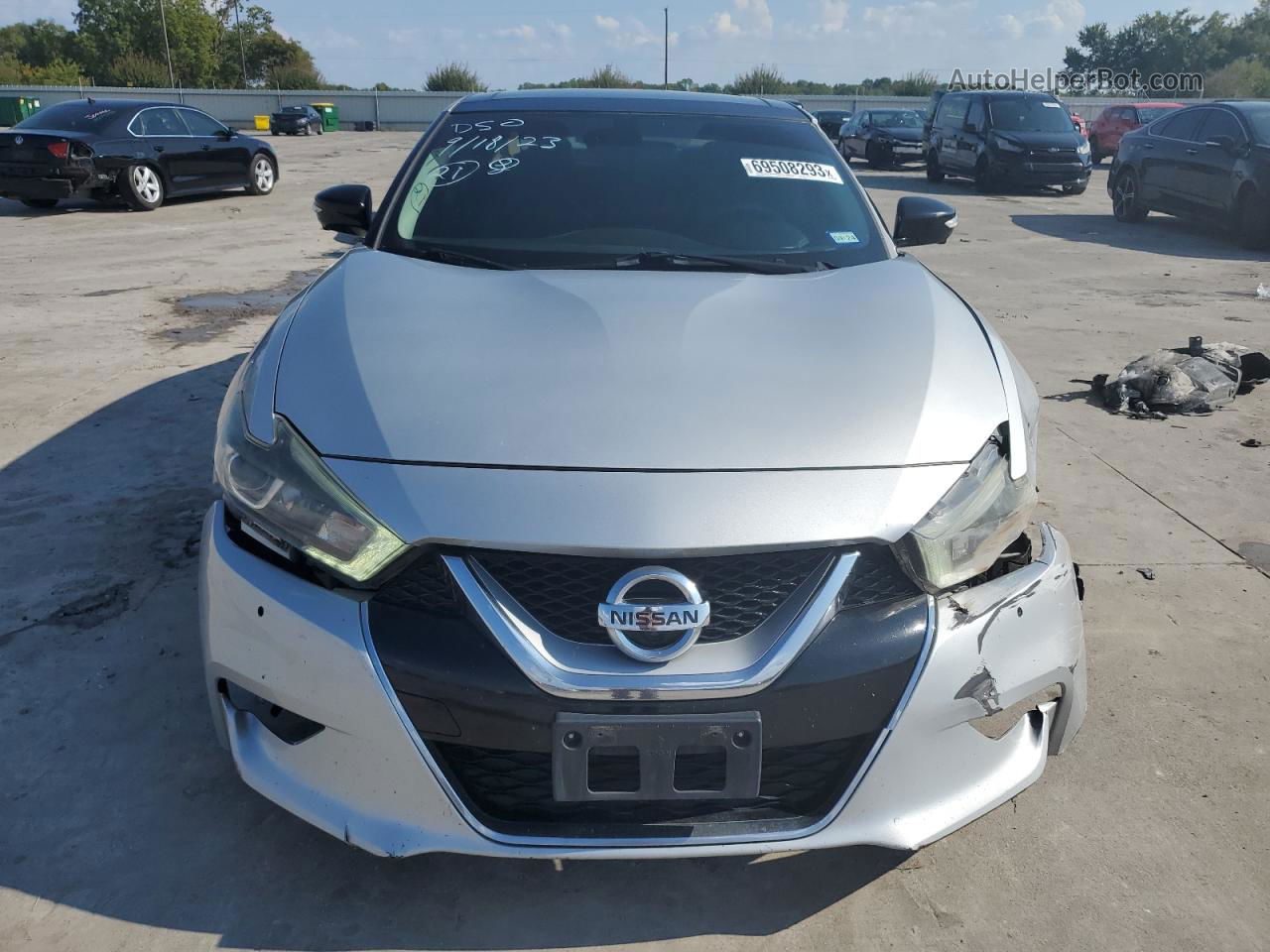 2017 Nissan Maxima 3.5s Silver vin: 1N4AA6AP2HC396979