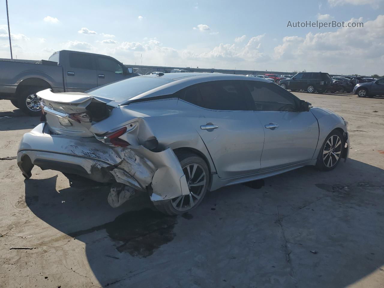 2017 Nissan Maxima 3.5s Silver vin: 1N4AA6AP2HC396979