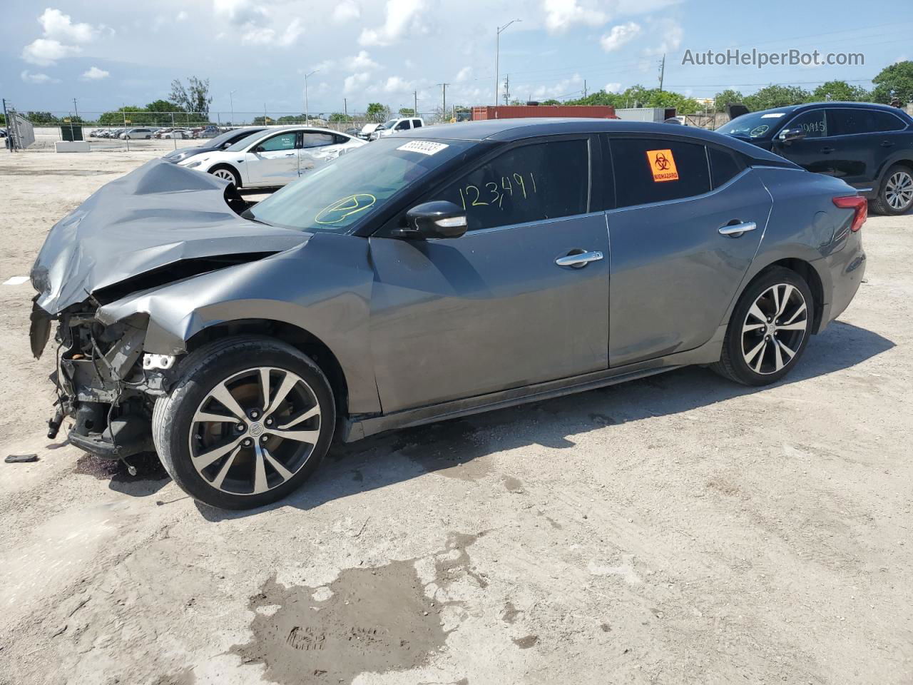 2017 Nissan Maxima 3.5s Серый vin: 1N4AA6AP2HC409178