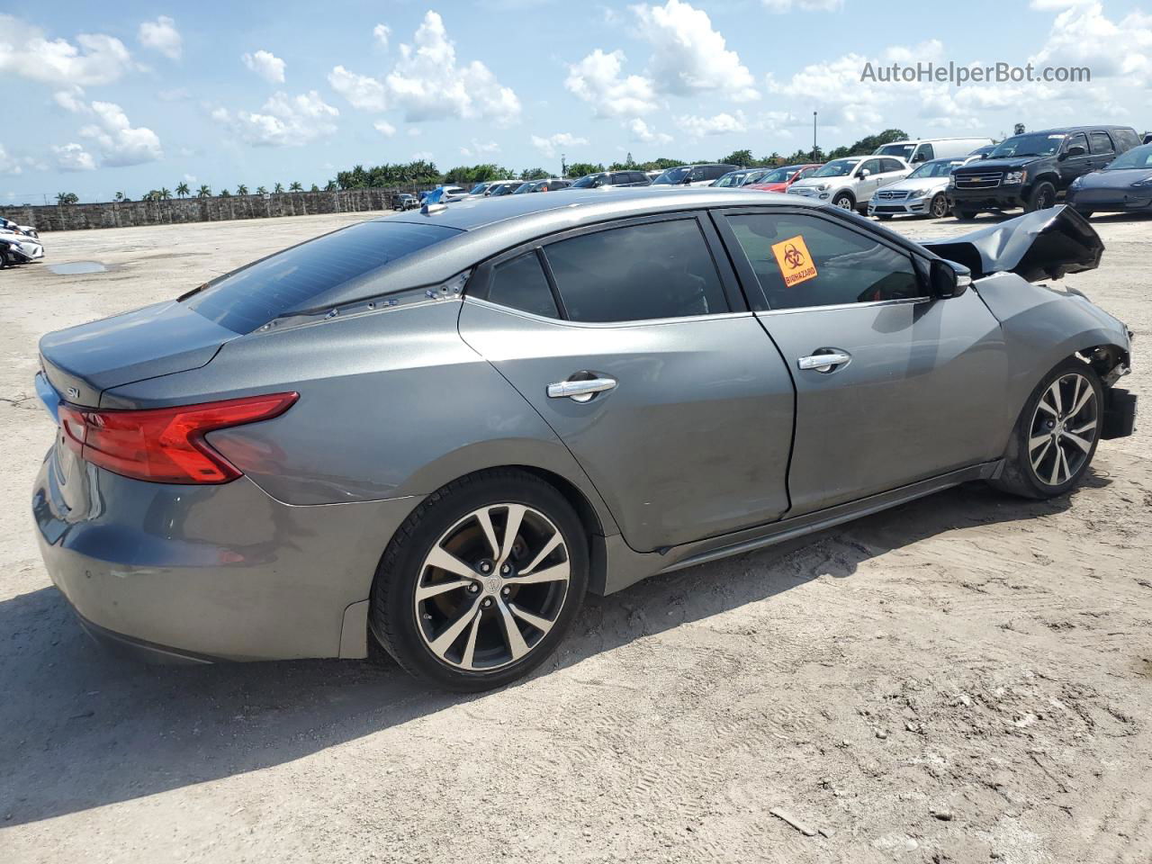 2017 Nissan Maxima 3.5s Серый vin: 1N4AA6AP2HC409178