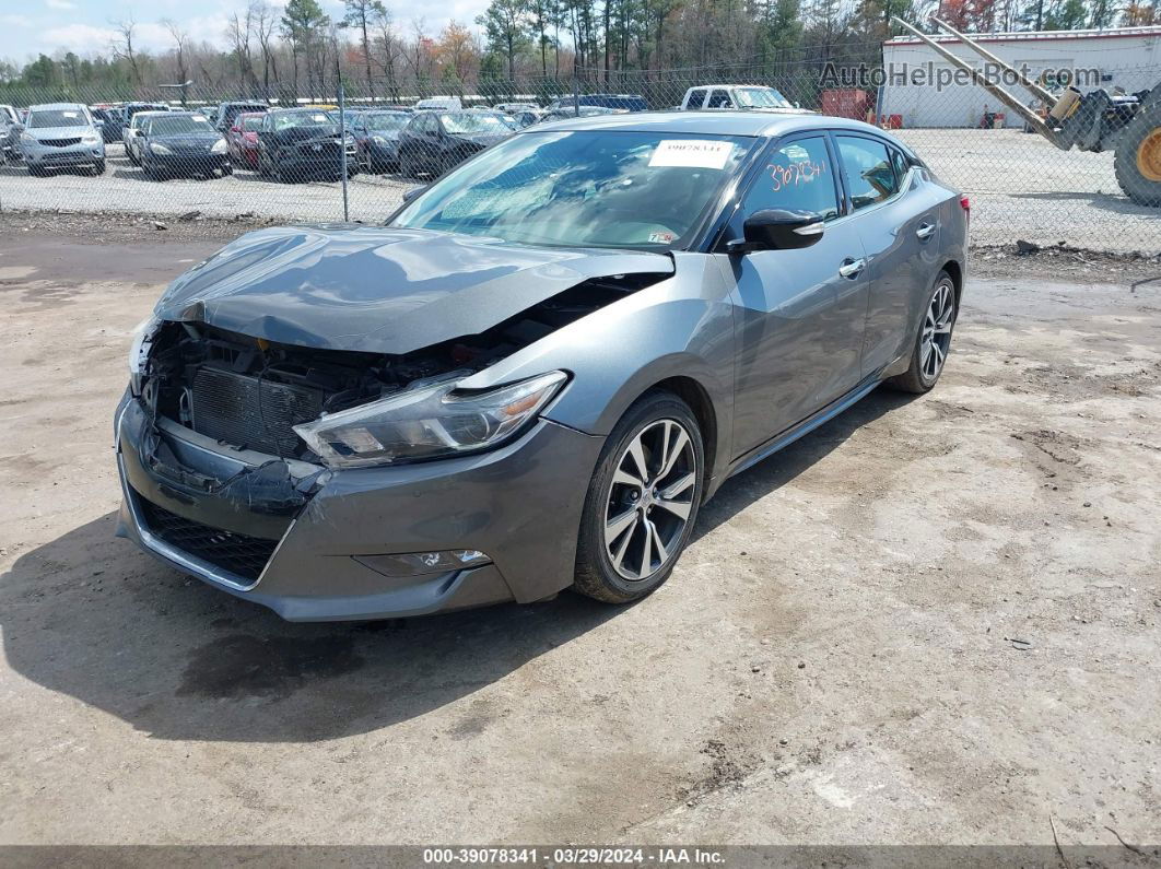 2017 Nissan Maxima 3.5 Sv Gray vin: 1N4AA6AP2HC409181