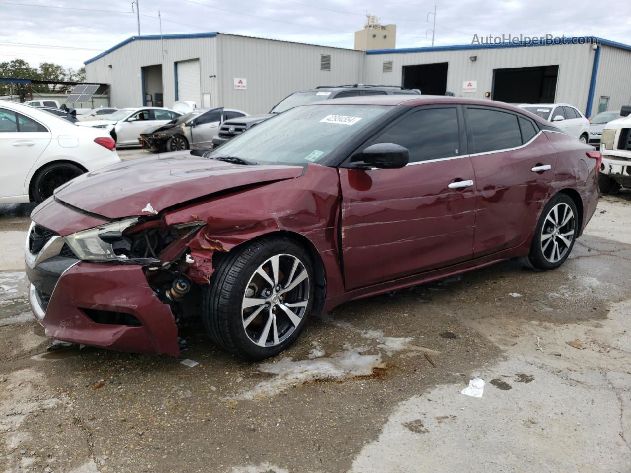 2017 Nissan Maxima 3.5s Burgundy vin: 1N4AA6AP2HC422092