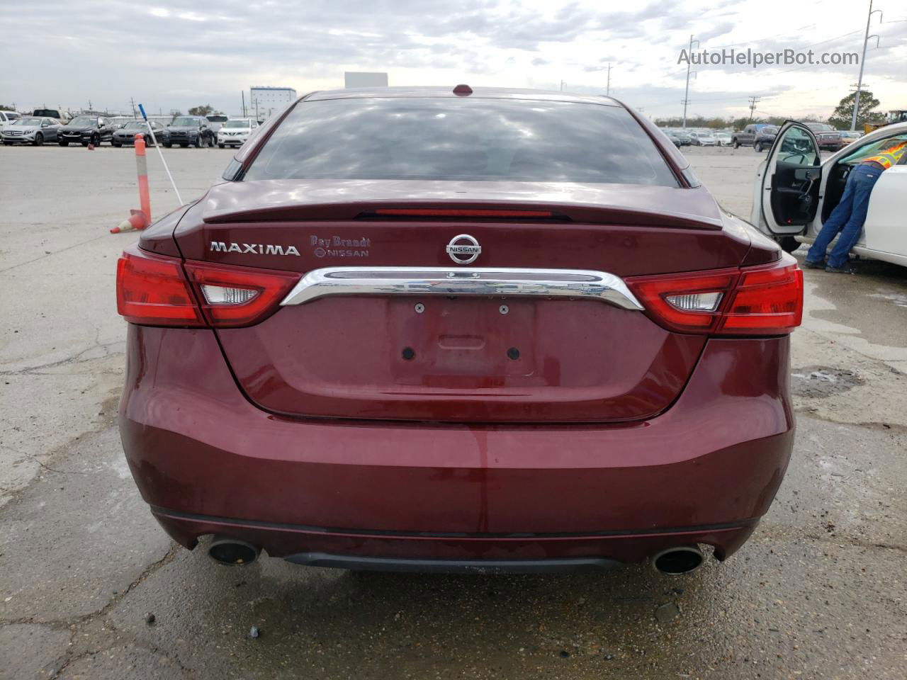 2017 Nissan Maxima 3.5s Burgundy vin: 1N4AA6AP2HC422092