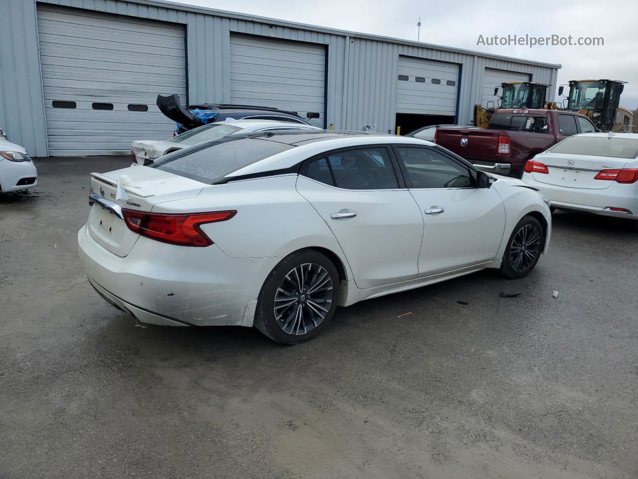 2017 Nissan Maxima 3.5s White vin: 1N4AA6AP2HC422383