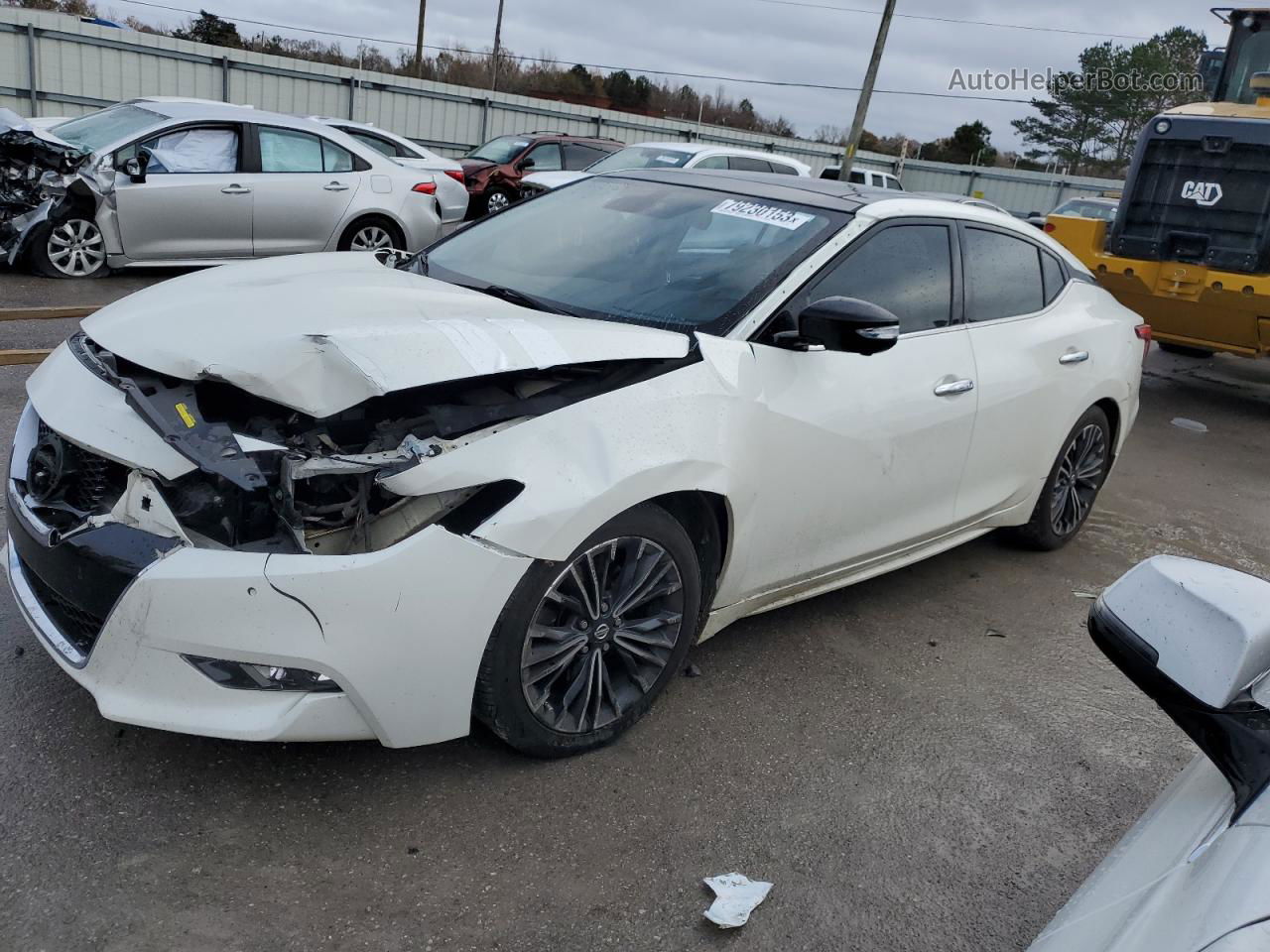 2017 Nissan Maxima 3.5s White vin: 1N4AA6AP2HC422383