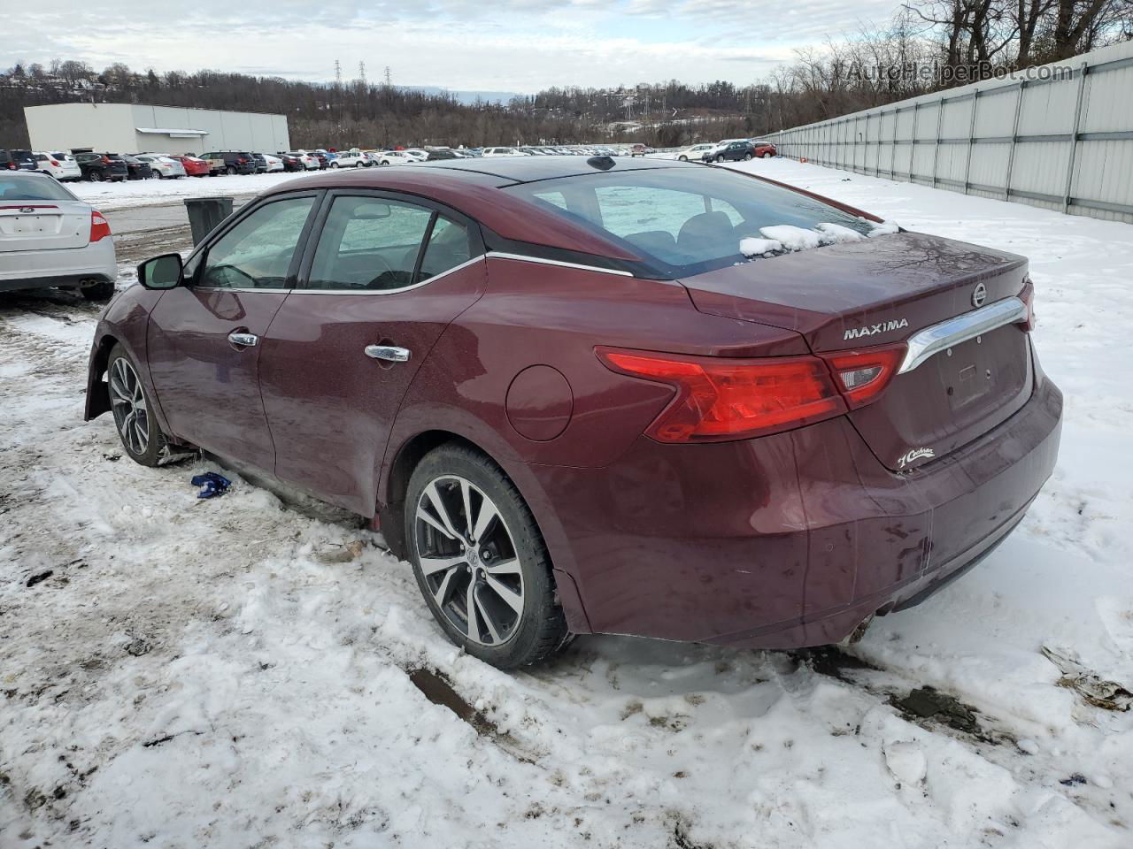 2017 Nissan Maxima 3.5s Maroon vin: 1N4AA6AP2HC429754