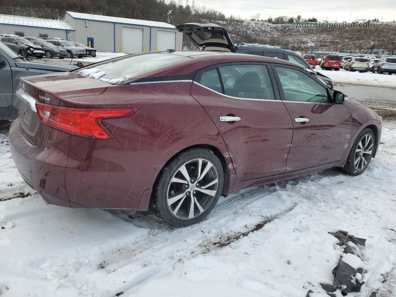 2017 Nissan Maxima 3.5s Maroon vin: 1N4AA6AP2HC429754