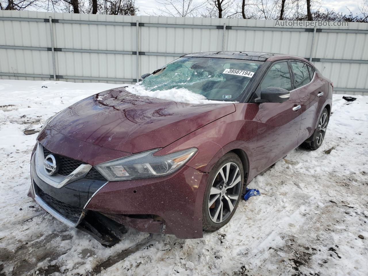 2017 Nissan Maxima 3.5s Maroon vin: 1N4AA6AP2HC429754