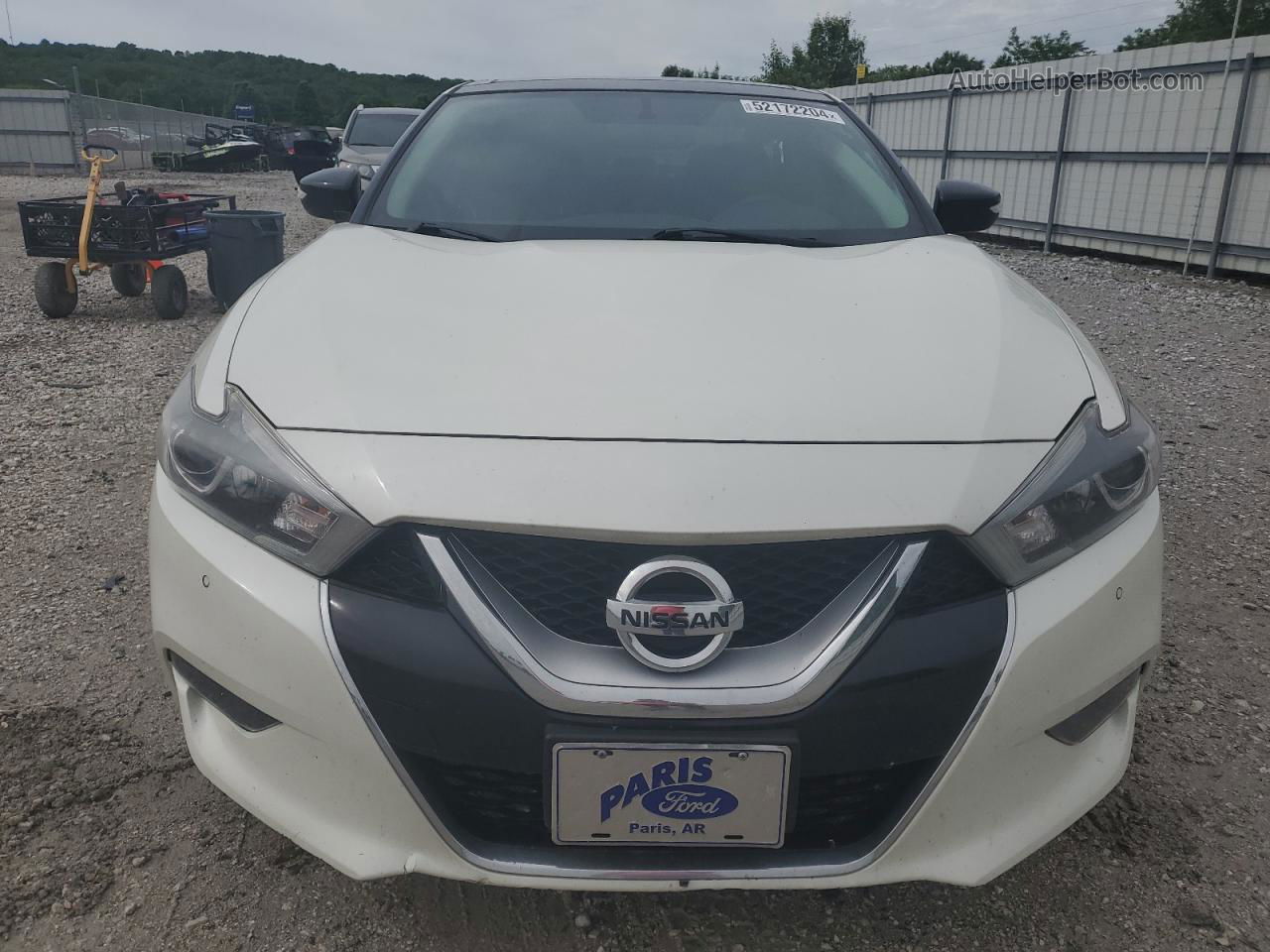 2017 Nissan Maxima 3.5s White vin: 1N4AA6AP2HC443248