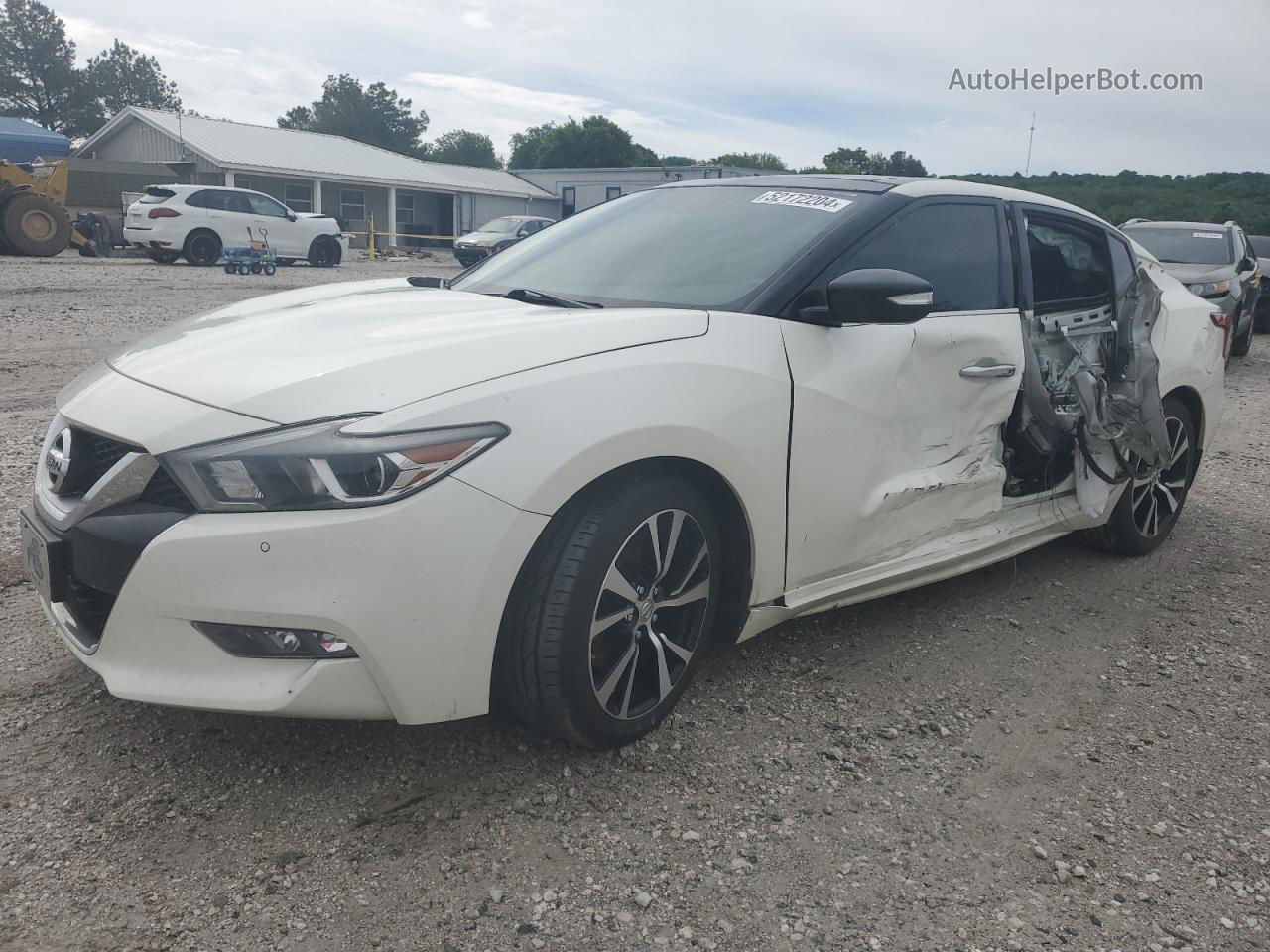 2017 Nissan Maxima 3.5s White vin: 1N4AA6AP2HC443248