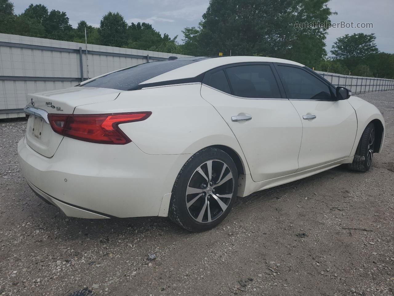 2017 Nissan Maxima 3.5s White vin: 1N4AA6AP2HC443248