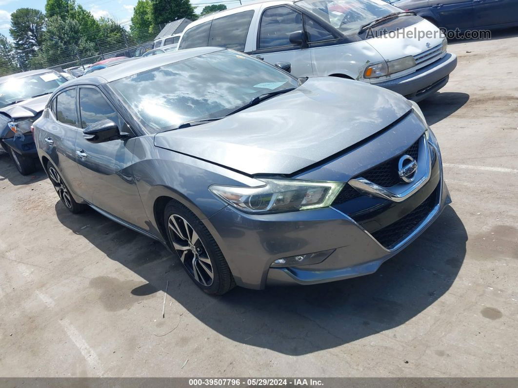 2017 Nissan Maxima 3.5 Sv Gray vin: 1N4AA6AP2HC446635