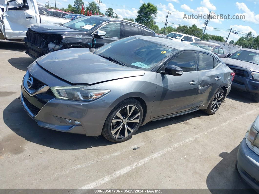 2017 Nissan Maxima 3.5 Sv Gray vin: 1N4AA6AP2HC446635