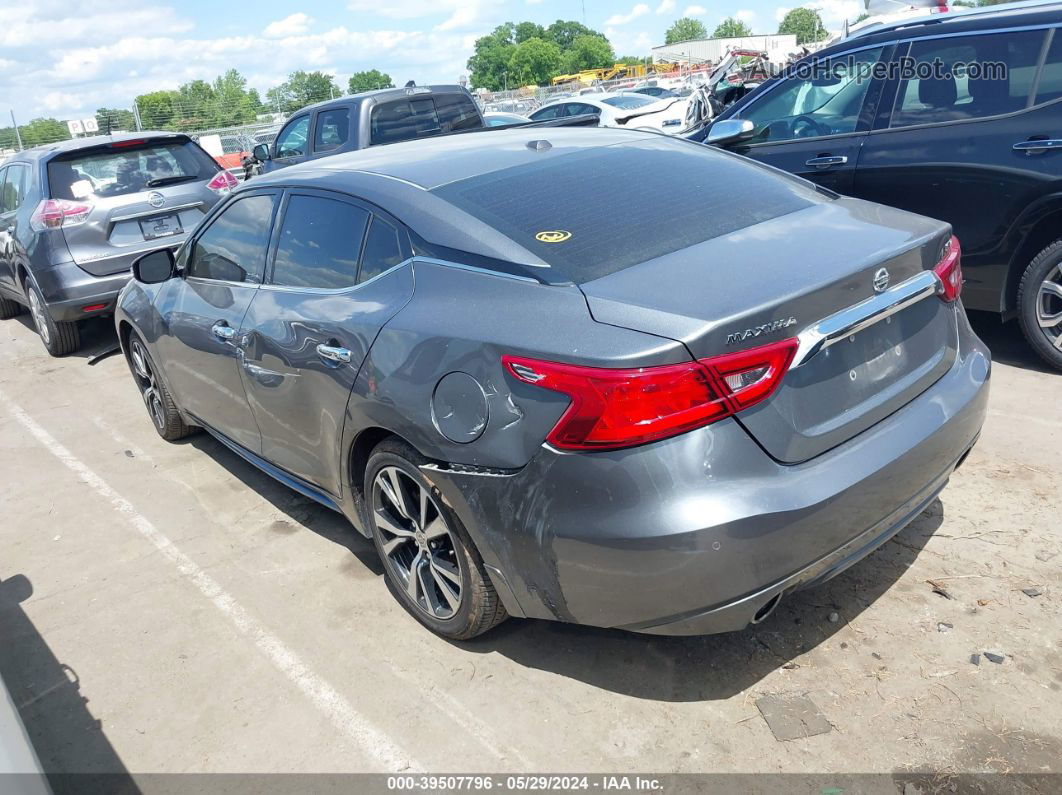 2017 Nissan Maxima 3.5 Sv Серый vin: 1N4AA6AP2HC446635