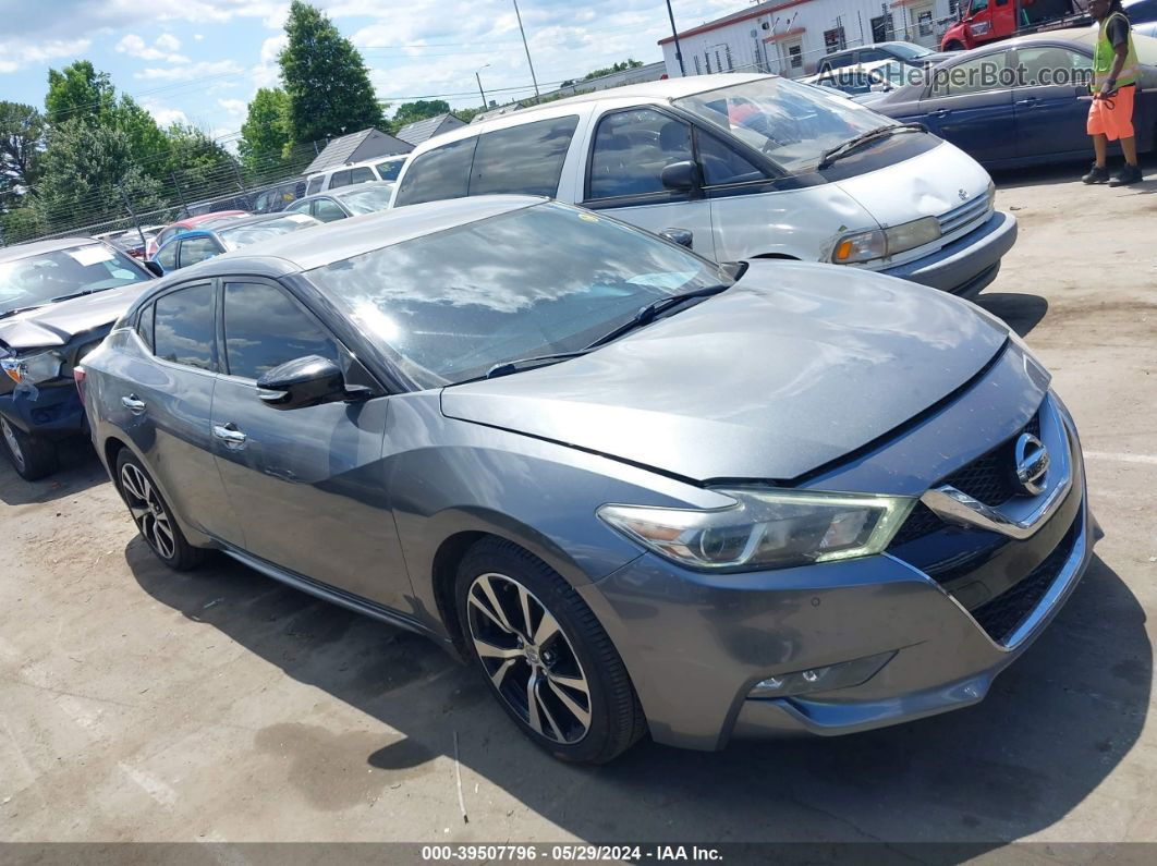 2017 Nissan Maxima 3.5 Sv Gray vin: 1N4AA6AP2HC446635