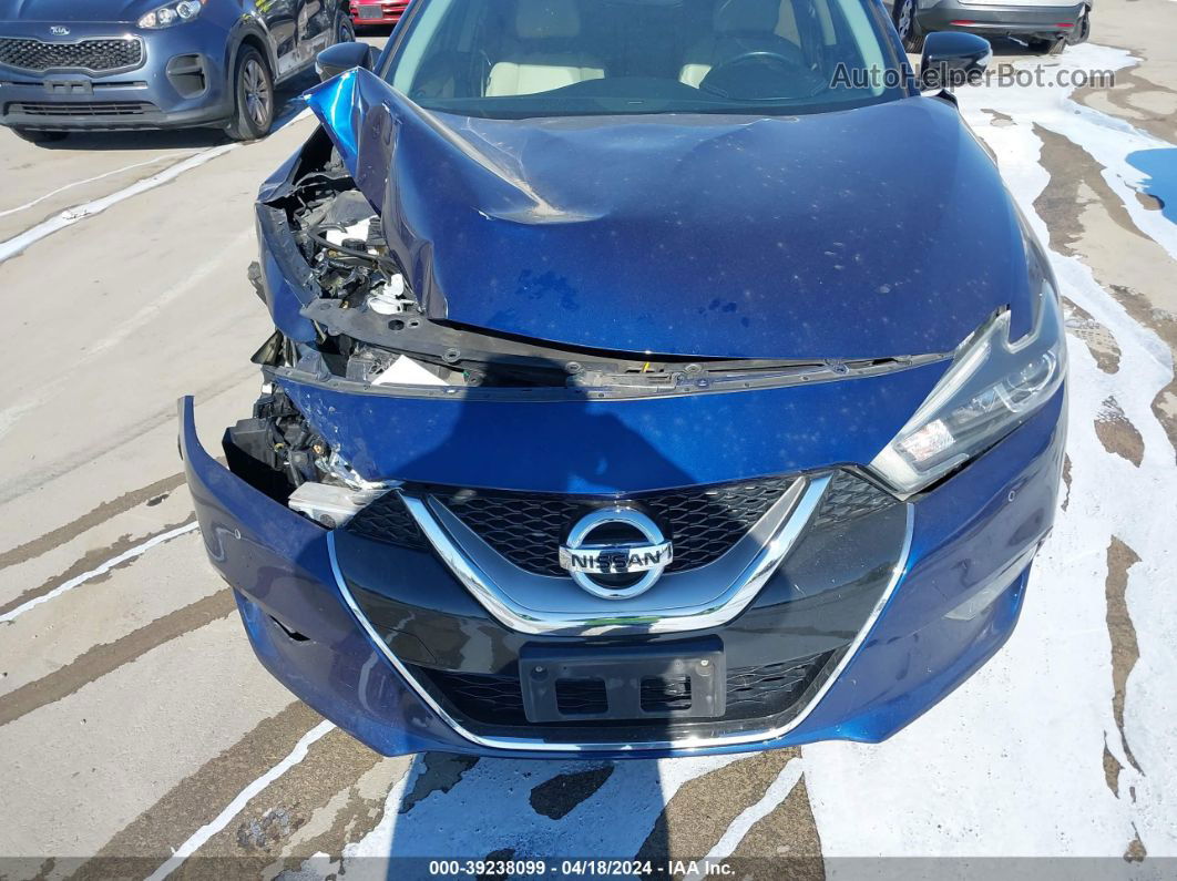 2017 Nissan Maxima 3.5 Sl Blue vin: 1N4AA6AP2HC452693