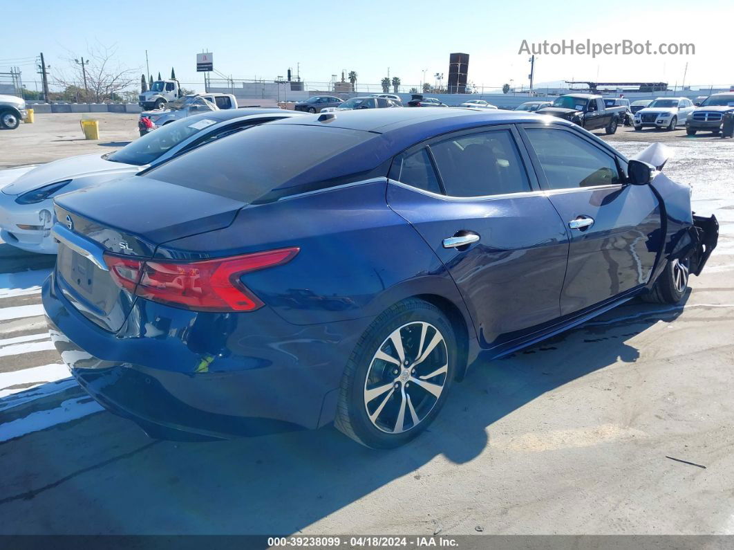 2017 Nissan Maxima 3.5 Sl Blue vin: 1N4AA6AP2HC452693