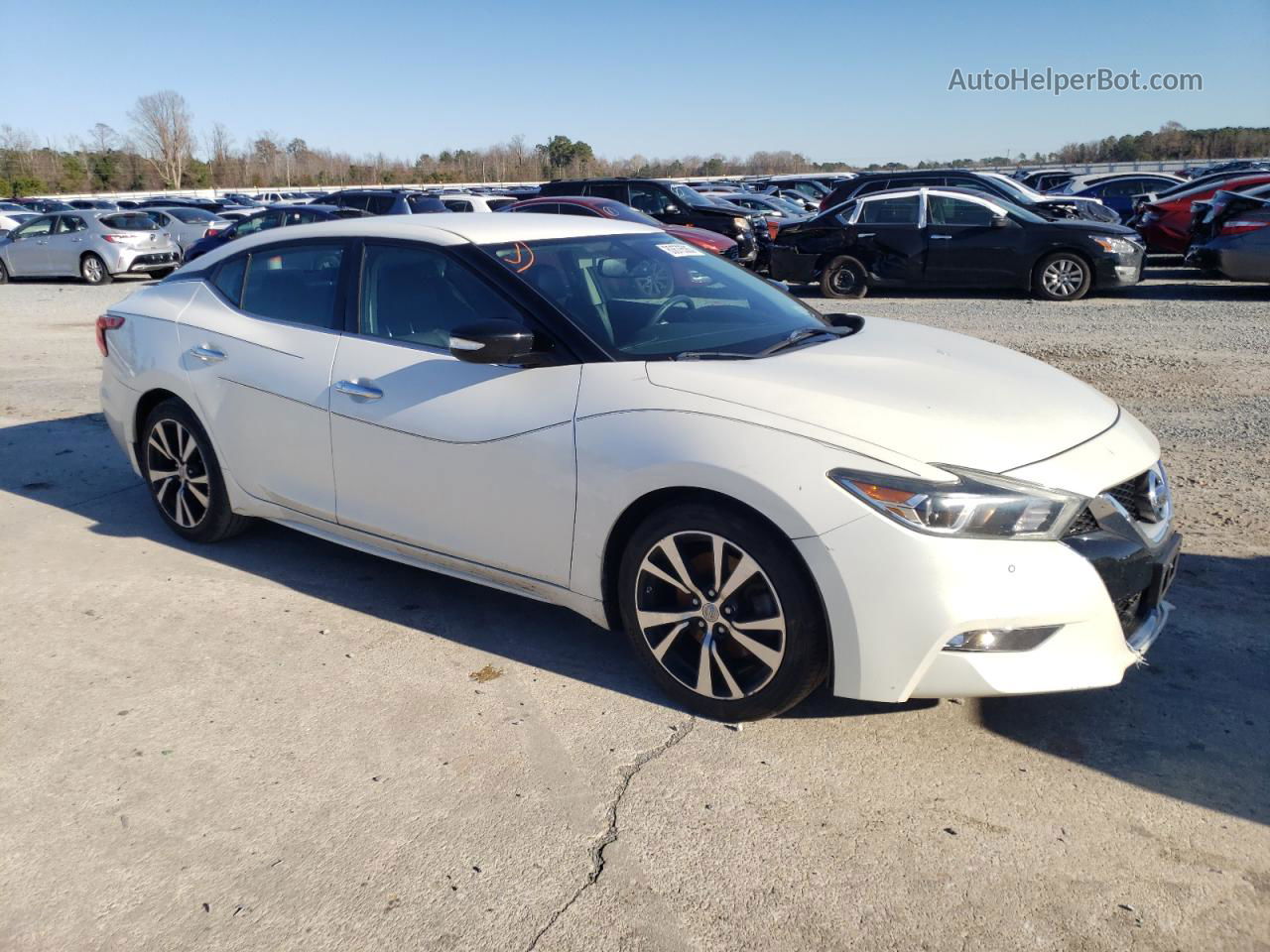 2017 Nissan Maxima 3.5s White vin: 1N4AA6AP2HC456274