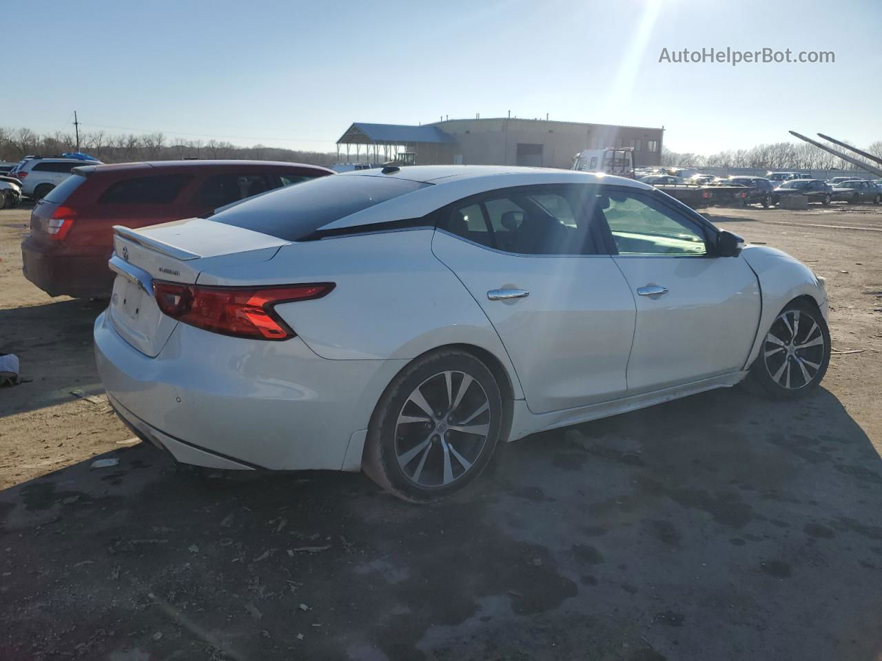 2018 Nissan Maxima 3.5s White vin: 1N4AA6AP2JC361607