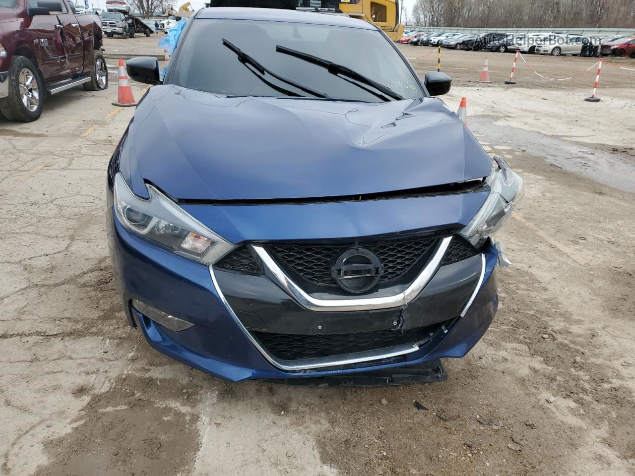 2018 Nissan Maxima 3.5s Blue vin: 1N4AA6AP2JC366466