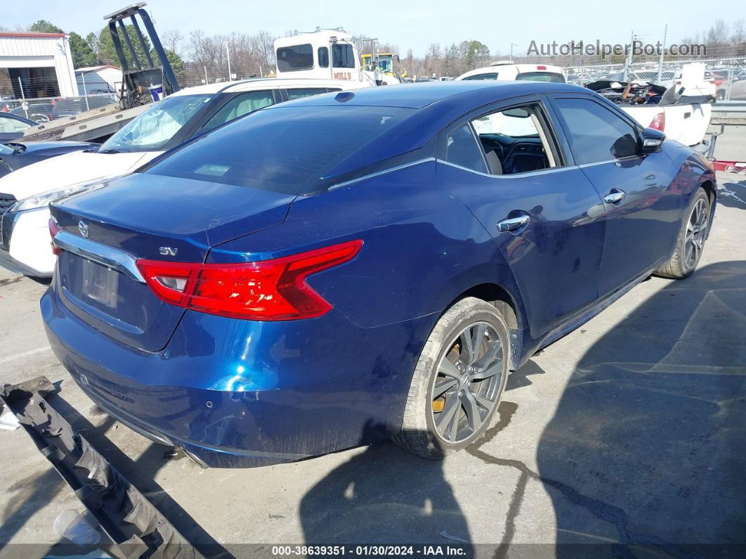 2018 Nissan Maxima 3.5 Sv Blue vin: 1N4AA6AP2JC376110