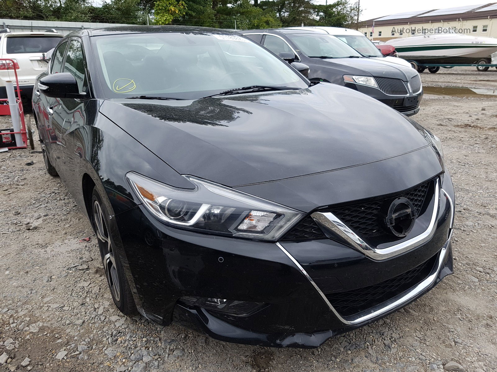 2018 Nissan Maxima 3.5s Черный vin: 1N4AA6AP2JC378570