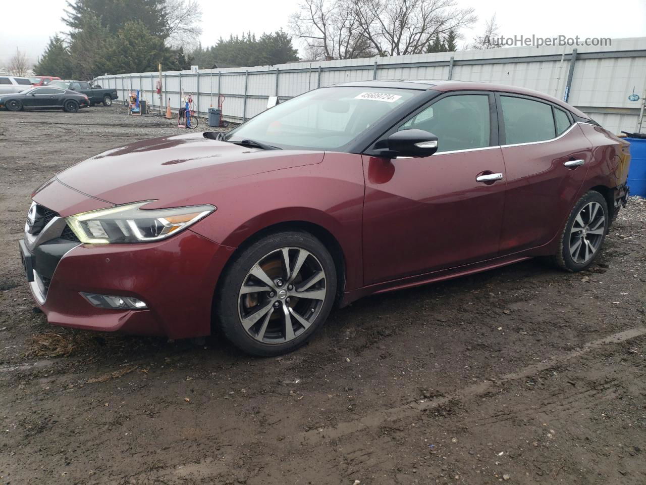 2016 Nissan Maxima 3.5s Темно-бордовый vin: 1N4AA6AP3GC382250