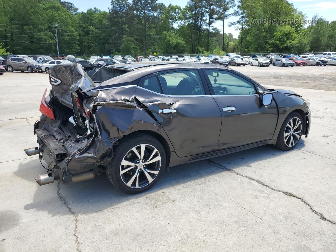 2016 Nissan Maxima 3.5s Brown vin: 1N4AA6AP3GC391725