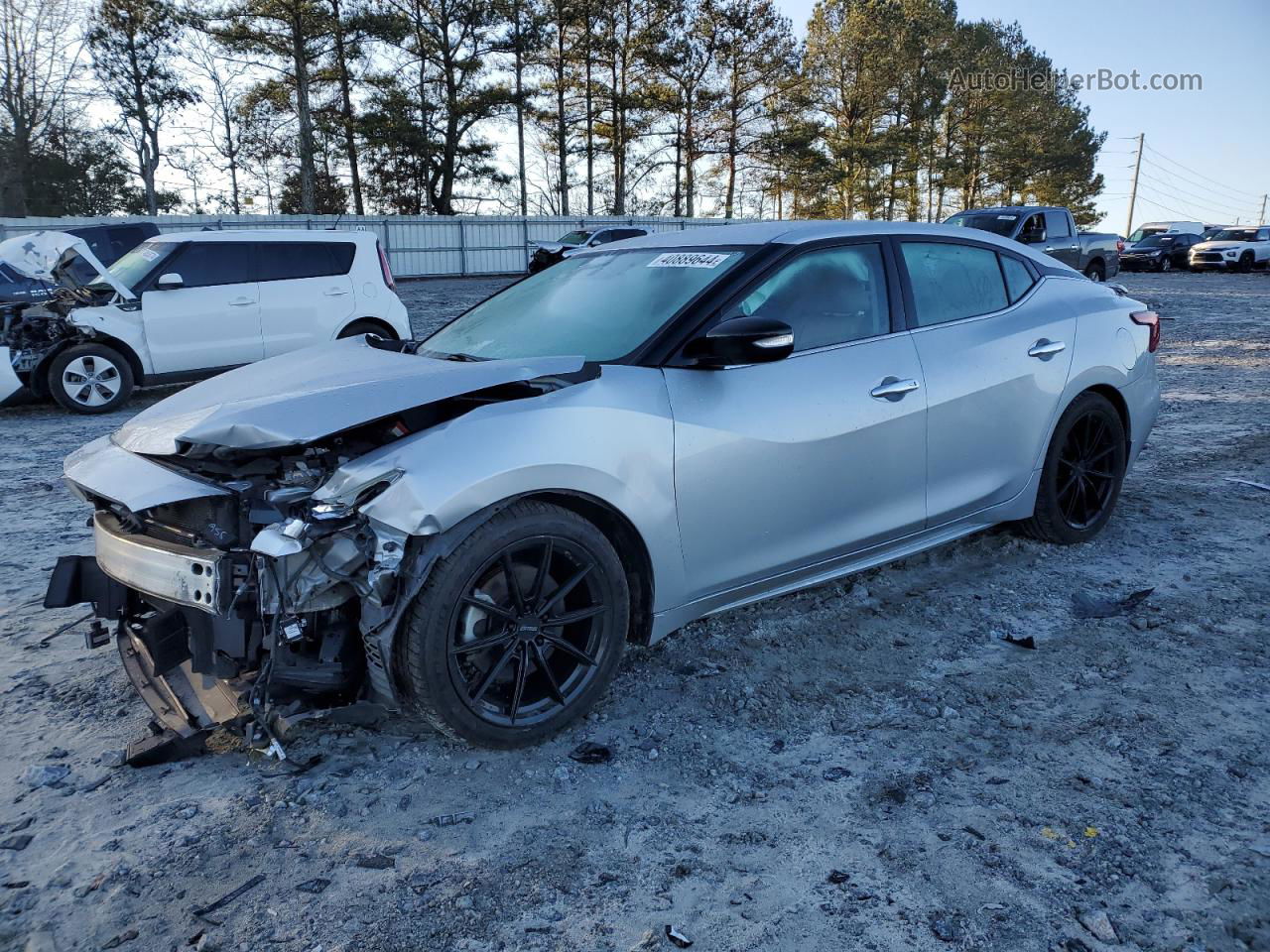 2016 Nissan Maxima 3.5s Silver vin: 1N4AA6AP3GC393734