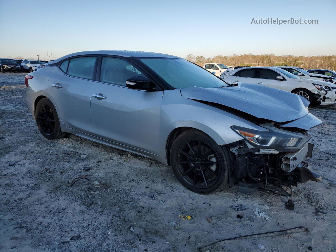 2016 Nissan Maxima 3.5s Silver vin: 1N4AA6AP3GC393734