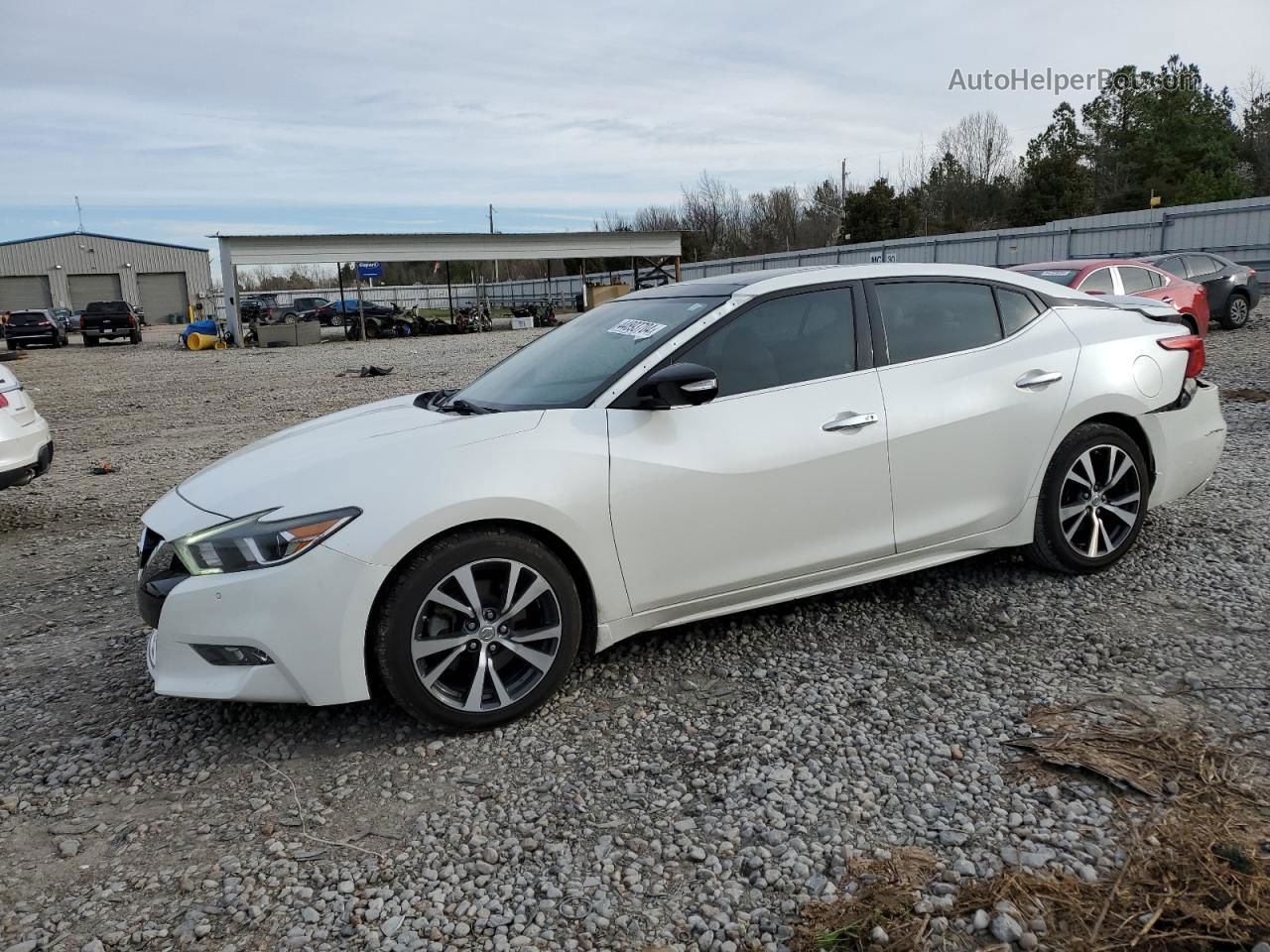 2016 Nissan Maxima 3.5s White vin: 1N4AA6AP3GC395855