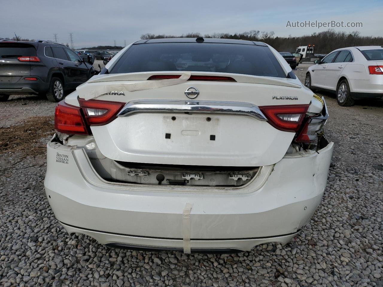 2016 Nissan Maxima 3.5s White vin: 1N4AA6AP3GC395855