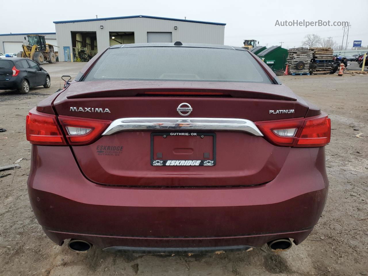 2016 Nissan Maxima 3.5s Burgundy vin: 1N4AA6AP3GC396293