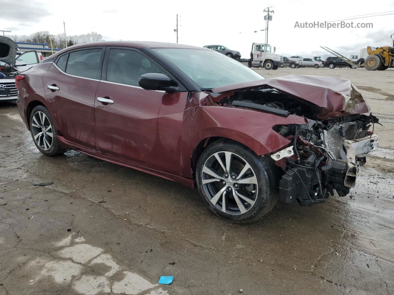 2016 Nissan Maxima 3.5s Maroon vin: 1N4AA6AP3GC400455