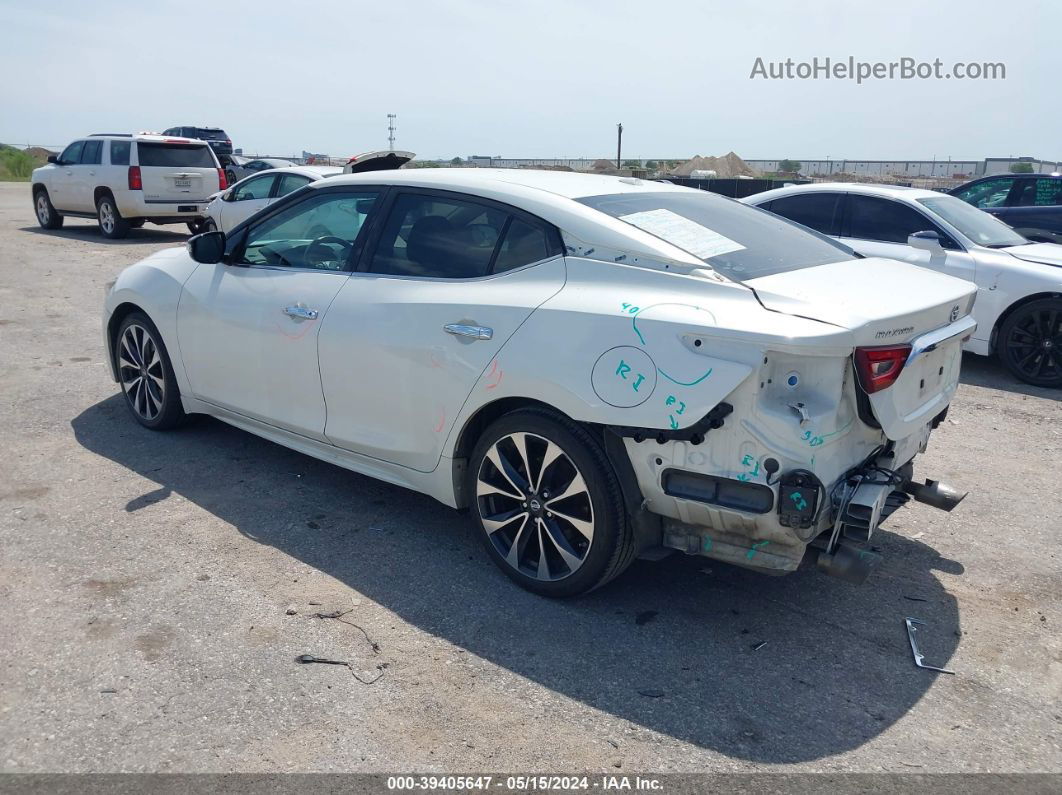 2016 Nissan Maxima 3.5 Sr White vin: 1N4AA6AP3GC412041