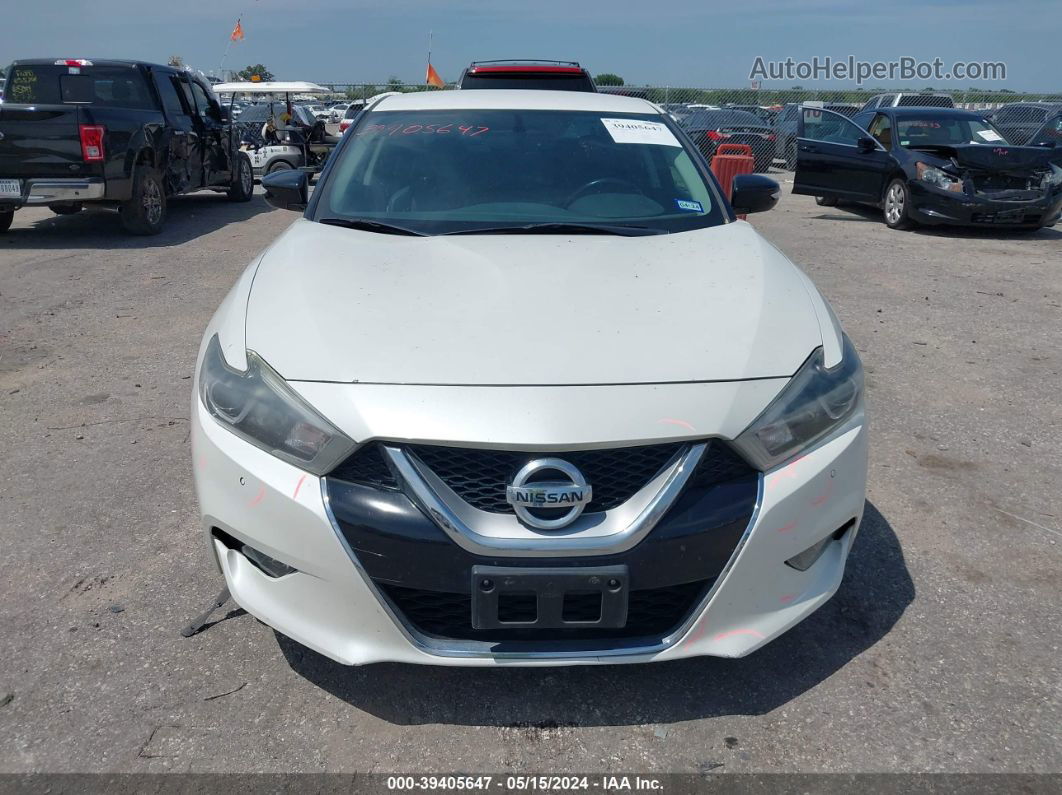 2016 Nissan Maxima 3.5 Sr White vin: 1N4AA6AP3GC412041