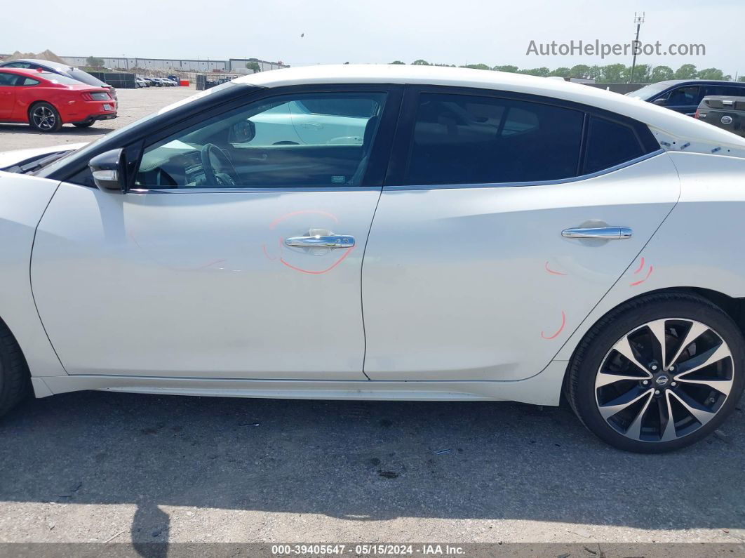 2016 Nissan Maxima 3.5 Sr White vin: 1N4AA6AP3GC412041