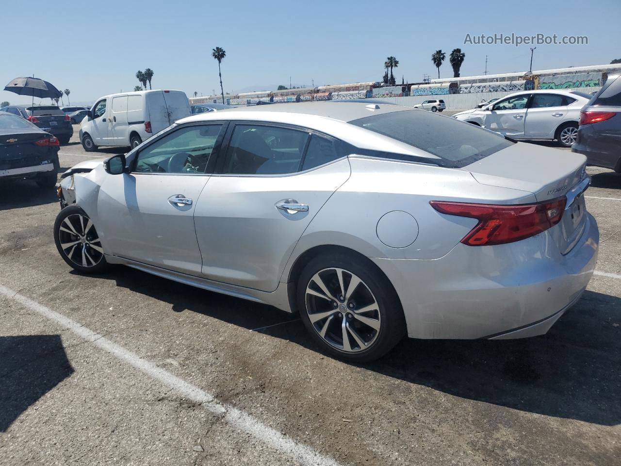 2016 Nissan Maxima 3.5s Silver vin: 1N4AA6AP3GC415599