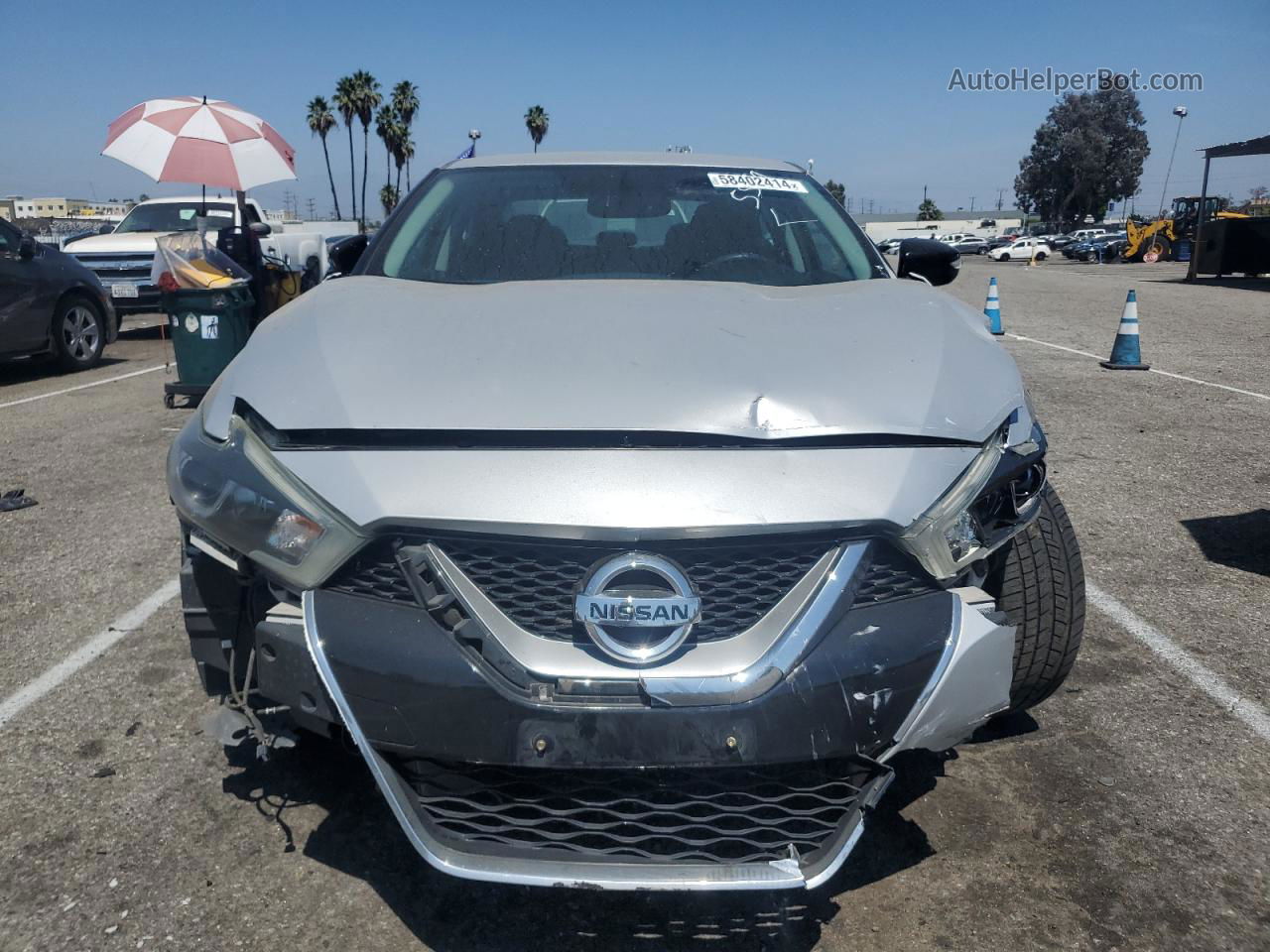 2016 Nissan Maxima 3.5s Silver vin: 1N4AA6AP3GC415599