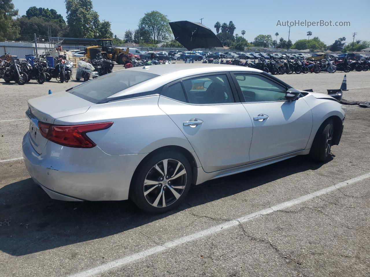 2016 Nissan Maxima 3.5s Silver vin: 1N4AA6AP3GC415599