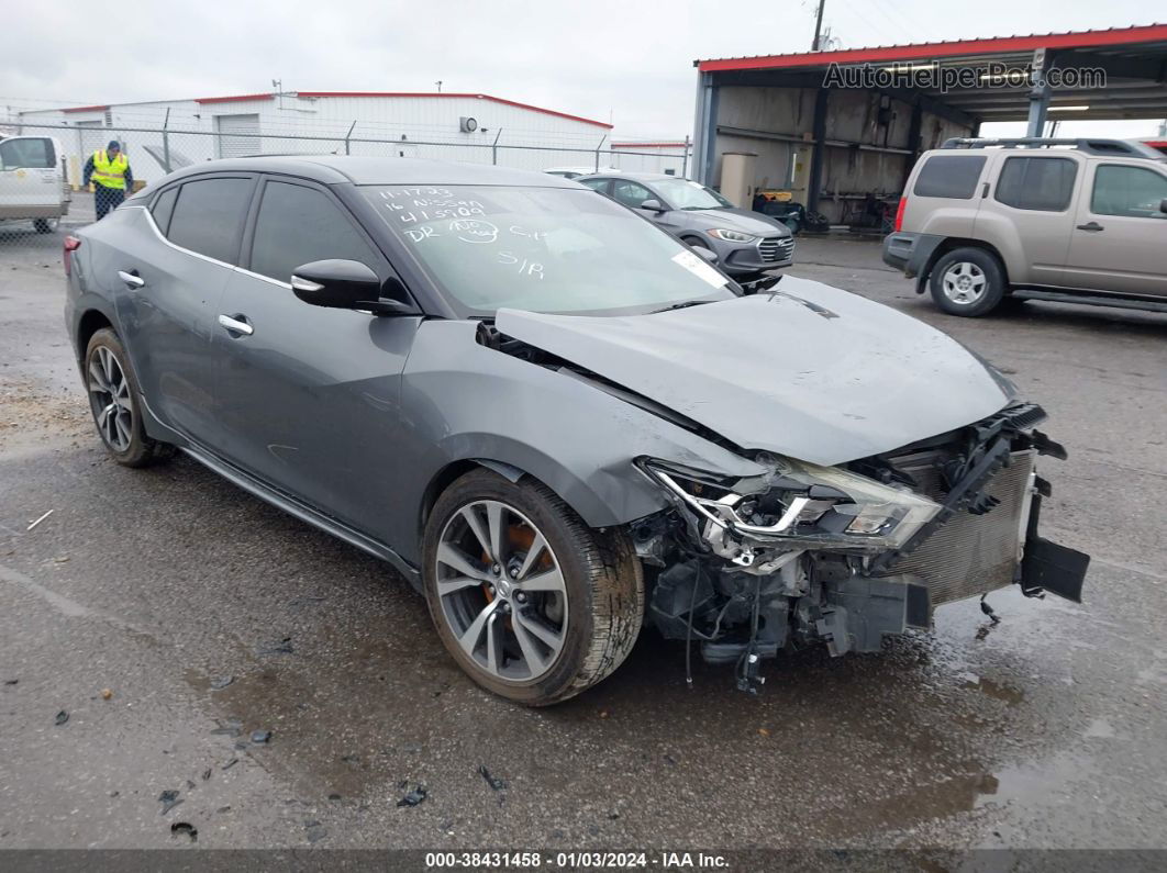 2016 Nissan Maxima 3.5 Sv Gray vin: 1N4AA6AP3GC415909